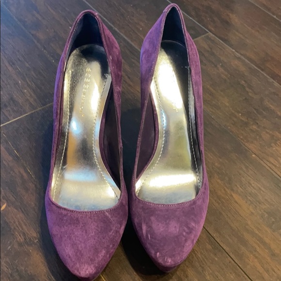BCBG Purple Suede Pumps